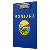 Patriottisch klembord met vlag van Montana, Vereni (Links)