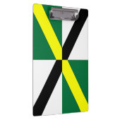 Patriottisch klembord met vlag van Monterey, Veren (Rechts)