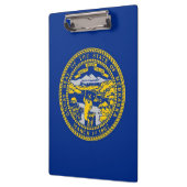 Patriottisch Klembord met vlag van Nebraska, Veren (Links)