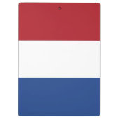 Patriottisch Klembord met vlag van Nederland (Achterkant)