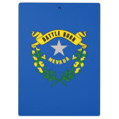 Patriottisch Klembord met vlag van Nevada, Verenig (Achterkant)