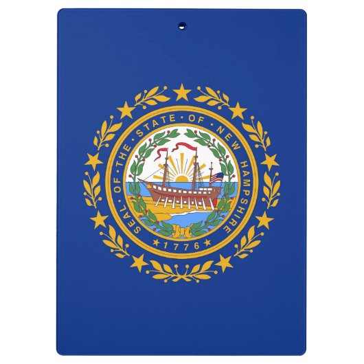 Patriottisch Klembord met vlag van New Hampshire U (Achterkant)