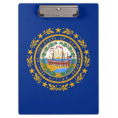 Patriottisch Klembord met vlag van New Hampshire U (Voorkant)
