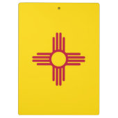 Patriottisch Klembord met vlag van New Mexico, Ver (Achterkant)