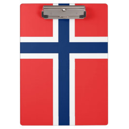 Patriottisch Klembord met vlag van Noorwegen