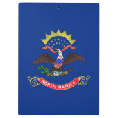 Patriottisch Klembord met vlag van North Dakota (Achterkant)