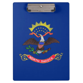 Patriottisch Klembord met vlag van North Dakota