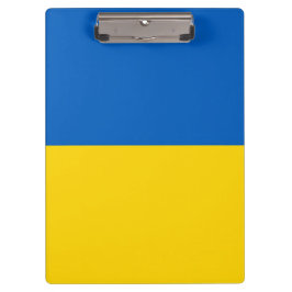 Patriottisch klembord met vlag van Oekraïne