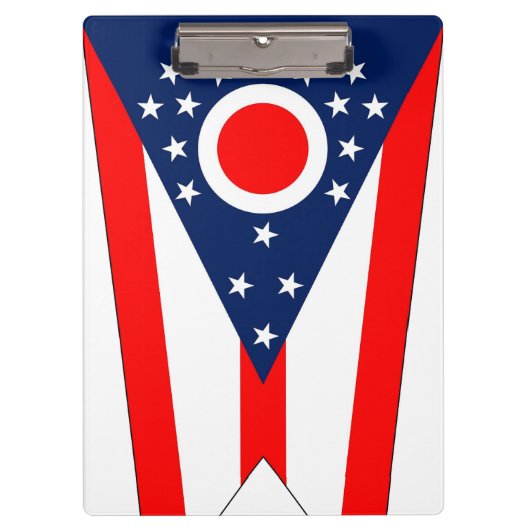 Patriottisch Klembord met vlag van Ohio State, USA (Voorkant)