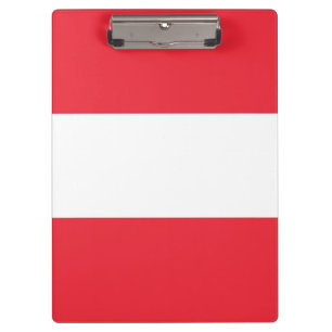 Patriottisch Klembord met vlag van Oostenrijk