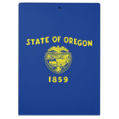 Patriottisch Klembord met vlag van Oregon, Verenig (Achterkant)