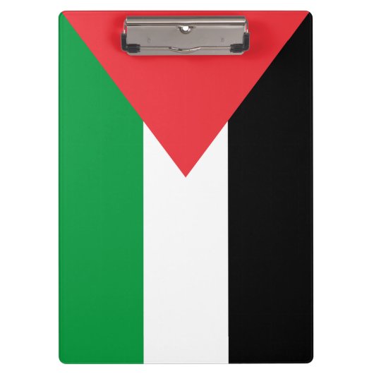Patriottisch Klembord met vlag van Palestina (Voorkant)