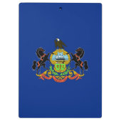 Patriottisch Klembord met vlag van Pennsylvania, V (Achterkant)