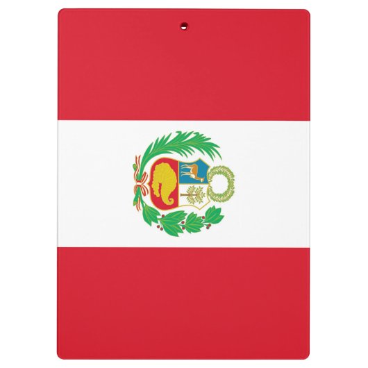 Patriottisch Klembord met vlag van Peru (Achterkant)