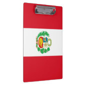 Patriottisch Klembord met vlag van Peru (Rechts)