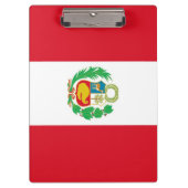 Patriottisch Klembord met vlag van Peru (Voorkant)