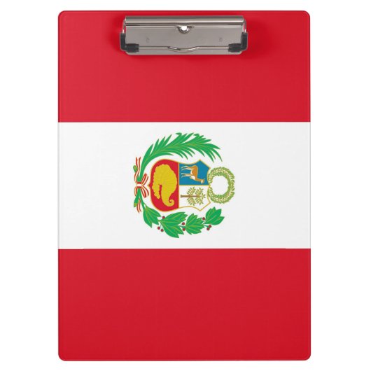Patriottisch Klembord met vlag van Peru (Voorkant)