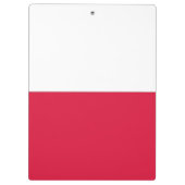 Patriottisch Klembord met vlag van Polen (Achterkant)