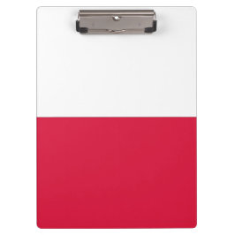 Patriottisch Klembord met vlag van Polen
