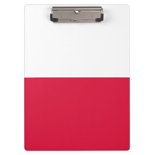 Patriottisch Klembord met vlag van Polen (Voorkant)