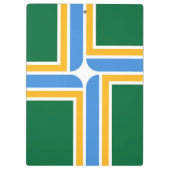 Patriottisch klembord met vlag van Portland, VS (Achterkant)