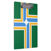 Patriottisch klembord met vlag van Portland, VS (Rechts)