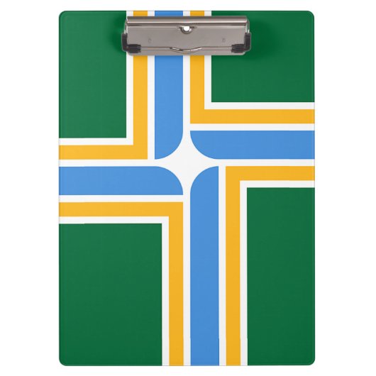 Patriottisch klembord met vlag van Portland, VS (Voorkant)