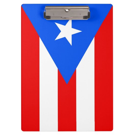Patriottisch Klembord met vlag van Puerto Rico, Ve (Voorkant)