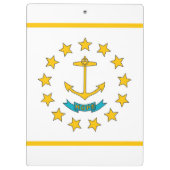 Patriottisch Klembord met vlag van Rhode Island, V (Achterkant)