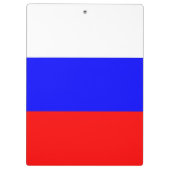 Patriottisch klembord met vlag van Rusland (Achterkant)