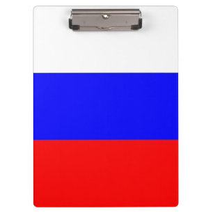 Patriottisch klembord met vlag van Rusland