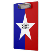 Patriottisch klembord met vlag van San Antonio (Links)