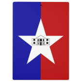 Patriottisch klembord met vlag van San Antonio (Achterkant)