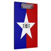 Patriottisch klembord met vlag van San Antonio (Rechts)