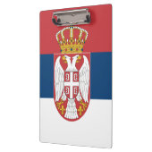 Patriottisch Klembord met vlag van Servië (Links)
