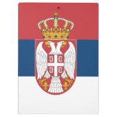 Patriottisch Klembord met vlag van Servië (Achterkant)