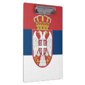Patriottisch Klembord met vlag van Servië (Rechts)