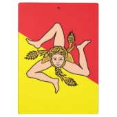 Patriottisch Klembord met vlag van Sicilië (Achterkant)