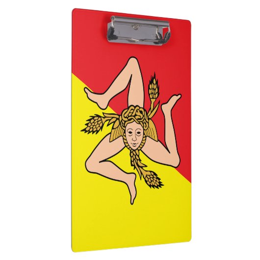 Patriottisch Klembord met vlag van Sicilië (Rechts)