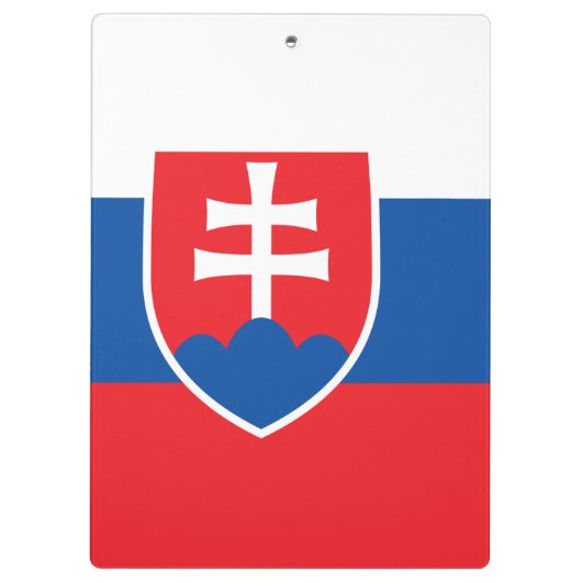 Patriottisch Klembord met vlag van Slowakije (Achterkant)