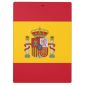 Patriottisch Klembord met vlag van Spanje (Achterkant)