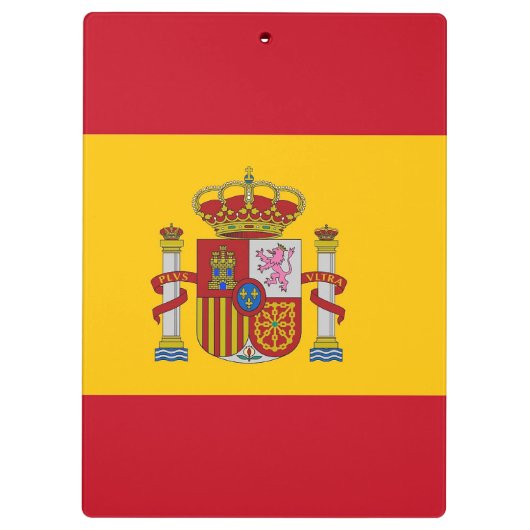 Patriottisch Klembord met vlag van Spanje (Achterkant)