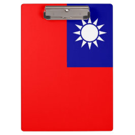 Patriottisch klembord met vlag van Taiwan