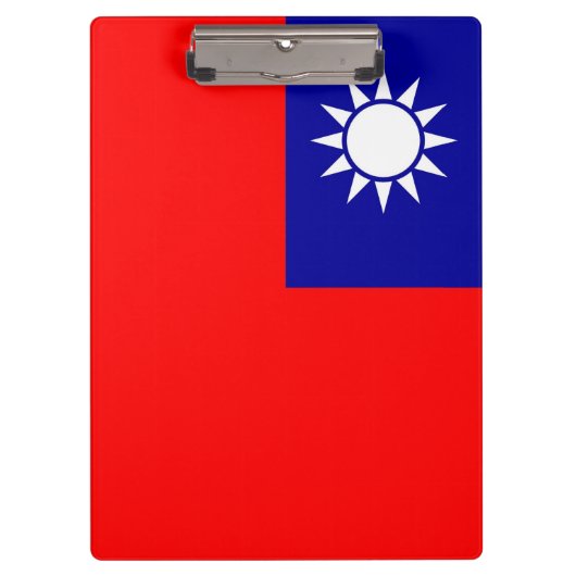 Patriottisch klembord met vlag van Taiwan (Voorkant)