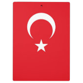 Patriottisch klembord met vlag van Turkije (Achterkant)