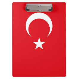 Patriottisch klembord met vlag van Turkije