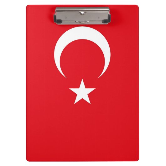 Patriottisch klembord met vlag van Turkije (Voorkant)