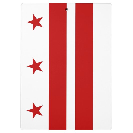Patriottisch Klembord met vlag van Washington DC U (Achterkant)