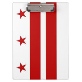 Patriottisch Klembord met vlag van Washington DC U (Voorkant)