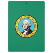 Patriottisch Klembord met vlag van Washington, Ver (Achterkant)